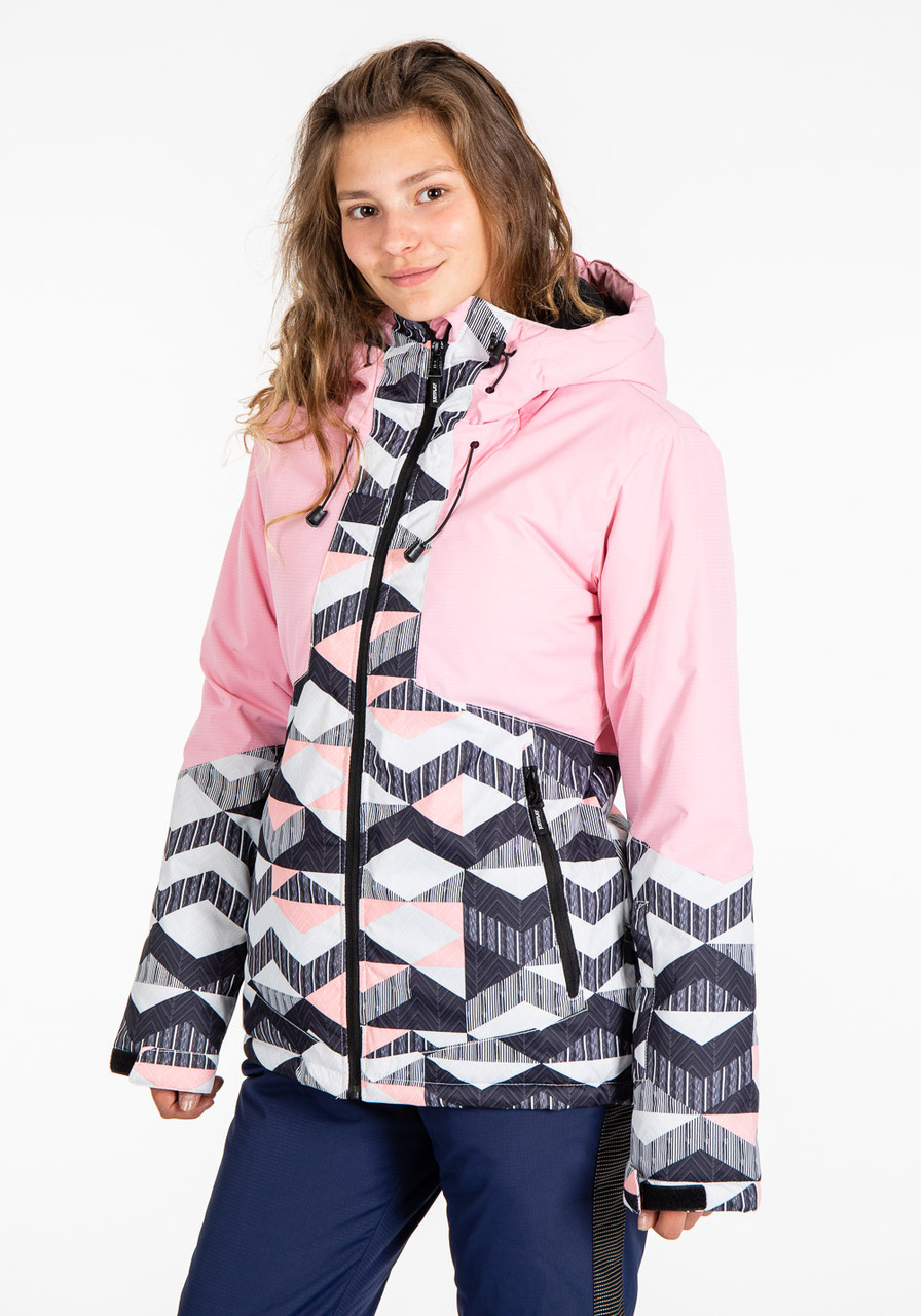 Куртка лижна жіноча Just Play Bora Рожевий / різнобарвний (B2342-pink) — XL