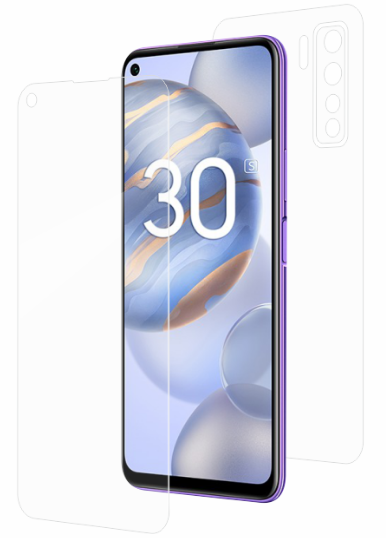 Гідрогелева захисна плівка AURORA AAA на HUAWEI Honor 30S на весь екран прозора