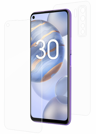 Гідрогелева захисна плівка на HUAWEI Honor 30S на весь екран прозора, фото 1