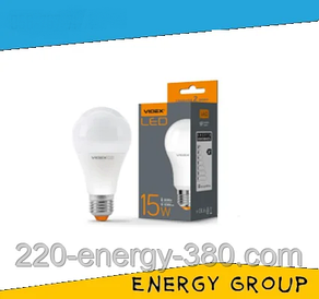LED-лампа VIDEX A65e 15 W E27 4100 K 220 V 20 шт./яск