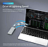 Корпус для жорсткого диска ORICO Thunderbolt 3 M.2 NVME SSD 40 Гбіт/с з кабелем Thunderbolt 3 для Mac, Windows, фото 4