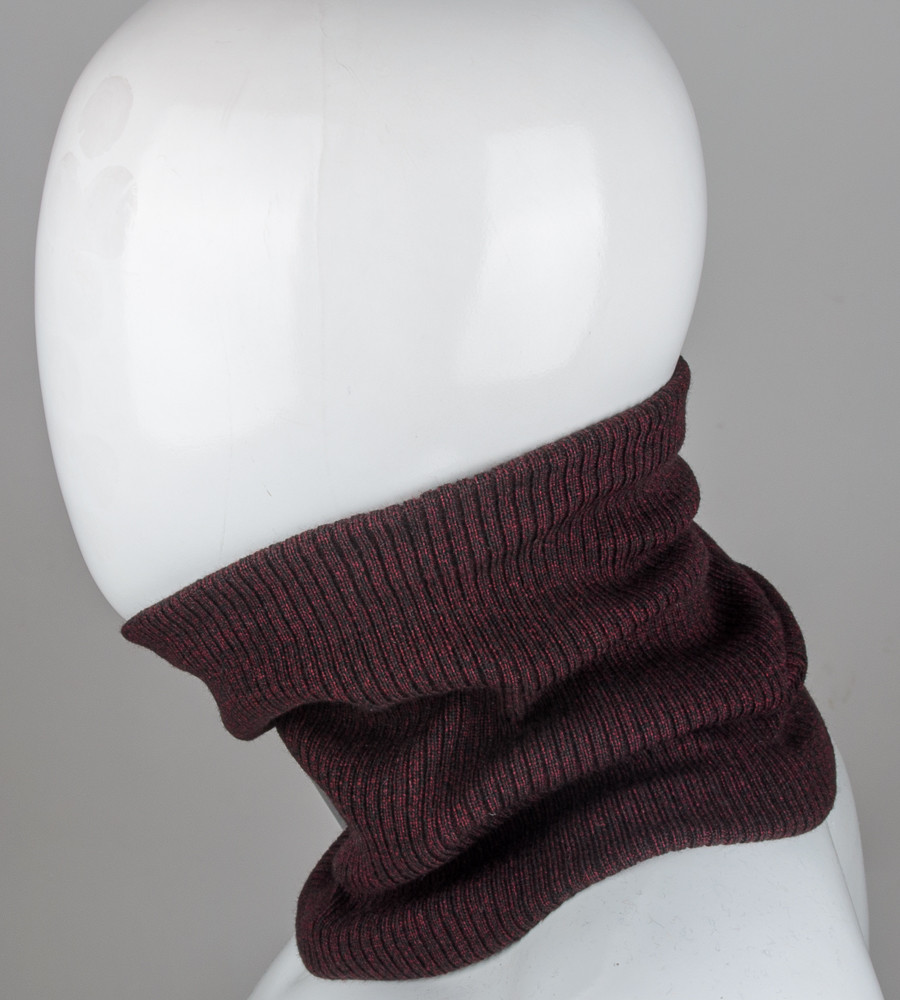 Бафф на флісі "Вибірка" оптом, Марсала меланж, фото 1