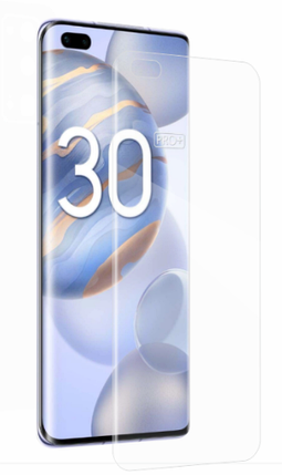 Гідрогелева захисна плівка на HUAWEI Honor 30 Pro+ на весь екран прозора, фото 1