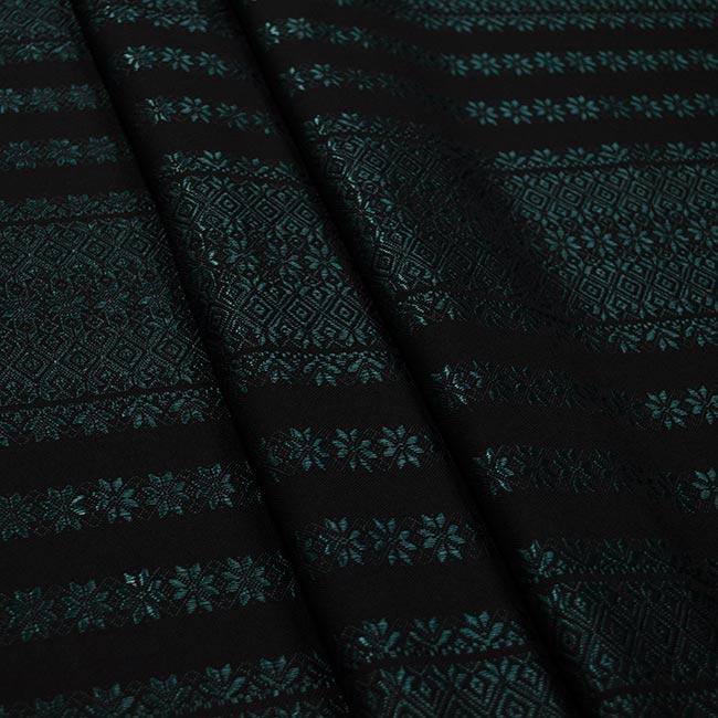 Ткань с народным орнаментом Сутінки Темно-зеленый - фото 1 - id-p1273818991
