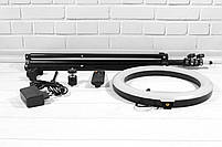 Світлодіодна кругла лампа Ring Fill Light YQ-320 / Набір блогера / LED кільце для селфі / Лід підсвітка, фото 8
