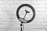 Світлодіодна кругла лампа Ring Fill Light YQ-320 / Набір блогера / LED кільце для селфі / Лід підсвітка, фото 5