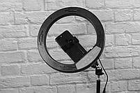 Світлодіодна кругла лампа Ring Fill Light YQ-320 / Набір блогера / LED кільце для селфі / Лід підсвітка, фото 4