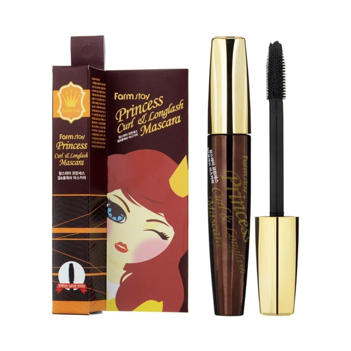 Туш для підкручування і подовження вій Farmstay Princess Curl & Longlash Mascara 12 г, фото 1