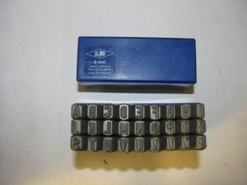 Клейма літерні №4 латинський шрифт Китай, фото 1