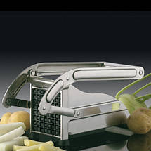 Картоплерізка Potato Chipper, картоплерізка сталева з 2 насадками для картоплі фрі, фото 3