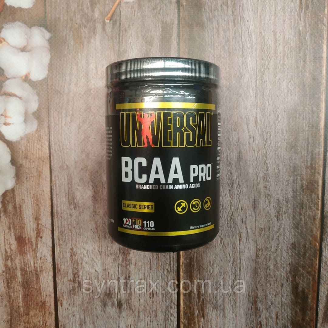 Universal Nutrition BCAA Pro 110 caps, бценята амінокислоти Юніверсал