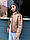 Жіноча шкіряна куртка з екошкіри на утеплювачі, комір - стійка, на блискавці 65KU479, фото 2
