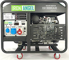 Бензиновий генератор Iron Angel EG 18000EA30 (18 кВт, 380V, ел.стартер) + блок автоматики