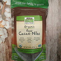 Now Foods Organic Raw Cacao Nibs 227 g, крихта органічна