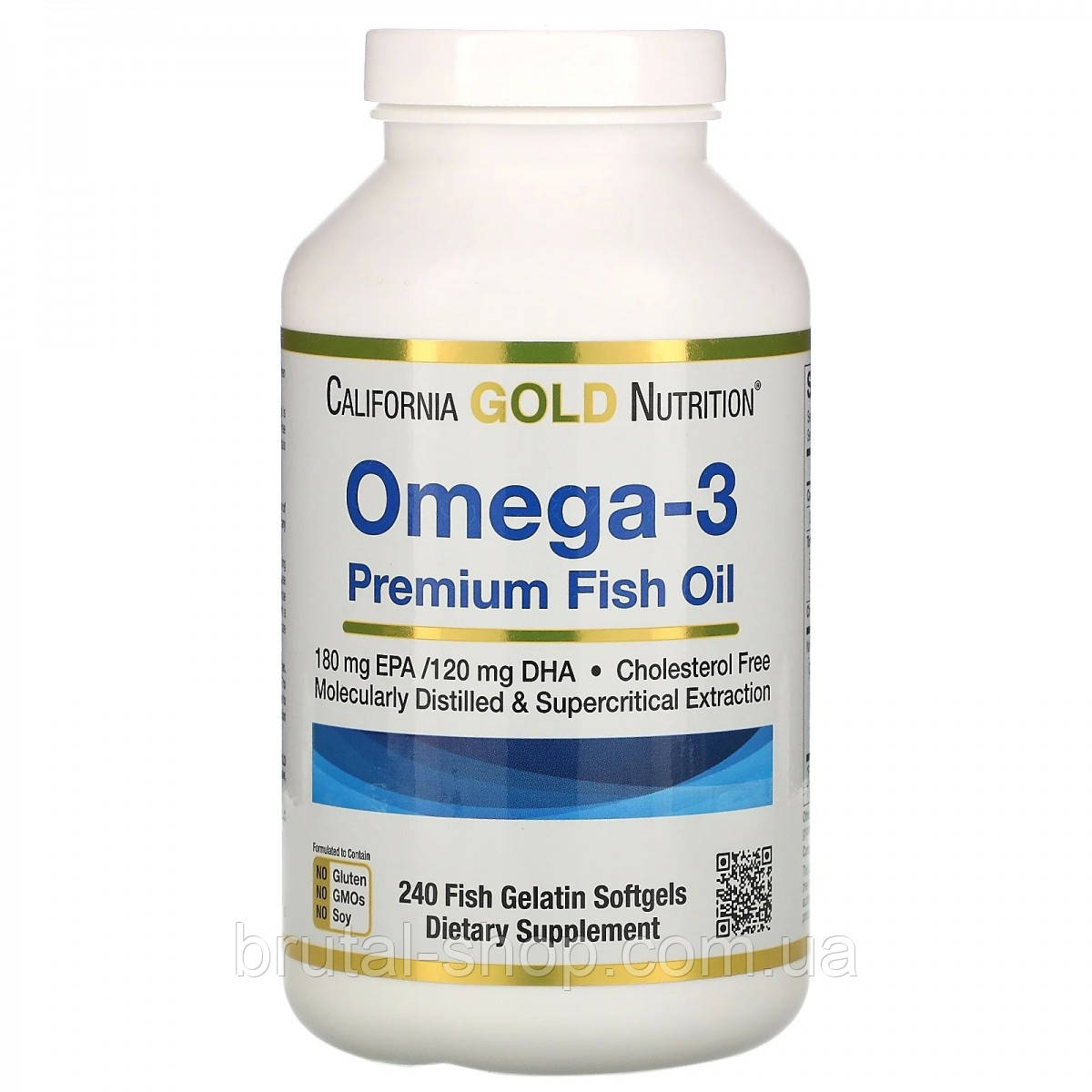 Жирні кислоти California Gold Nutrition Оmega-3 (240softgels)