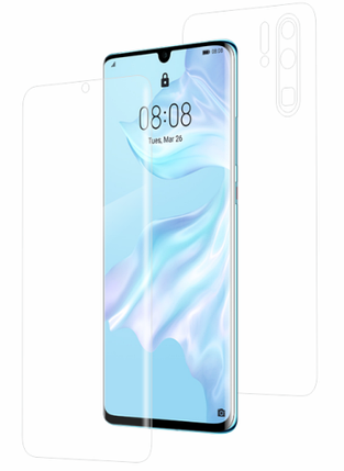Гідрогелева захисна плівка на HUAWEI P30 Pro на весь екран прозора, фото 1