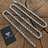 Срібний ланцюжок Квадратний Бельцер, фото 3
