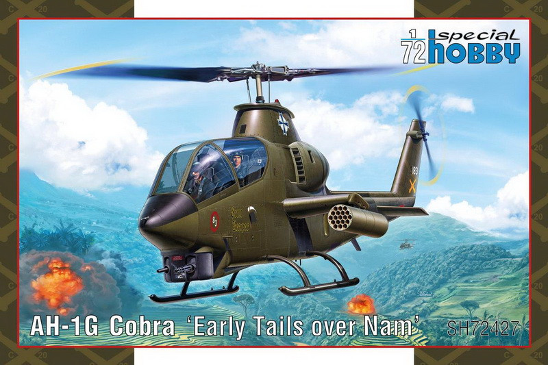 Пластикова модель 1/72 Special hobby 72427 Американський вертоліт AH-1G Cobra ‘Early Tails’