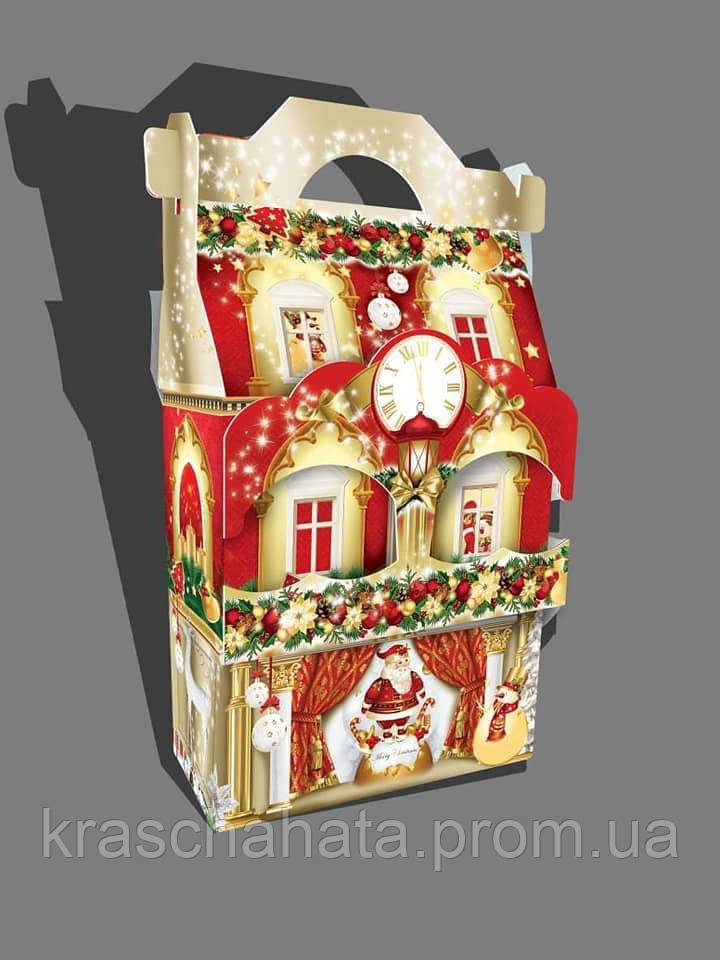 Сумочка новорічна, Новорічний палац, Фігурна упаковка для цукерок, вага: 1500 грам