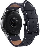 Кожаный ремешок Classico для Galaxy Watch 46mm Black (Самсунг Галакси Вотч 46 мм)