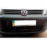 Зимова накладка Volkswagen Caddy 2010- Бампер матова "FLY", фото 2