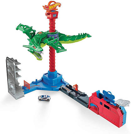 Інтерактивний ігровий трек Хот Вілс Повітряна атака Дракона Hot Wheels Air Attack Dragon, фото 2
