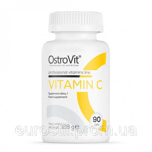 Вітамін C OstroVit C 1000 мг вітамін C острівіт 90таб для імуніту, проти вірусів