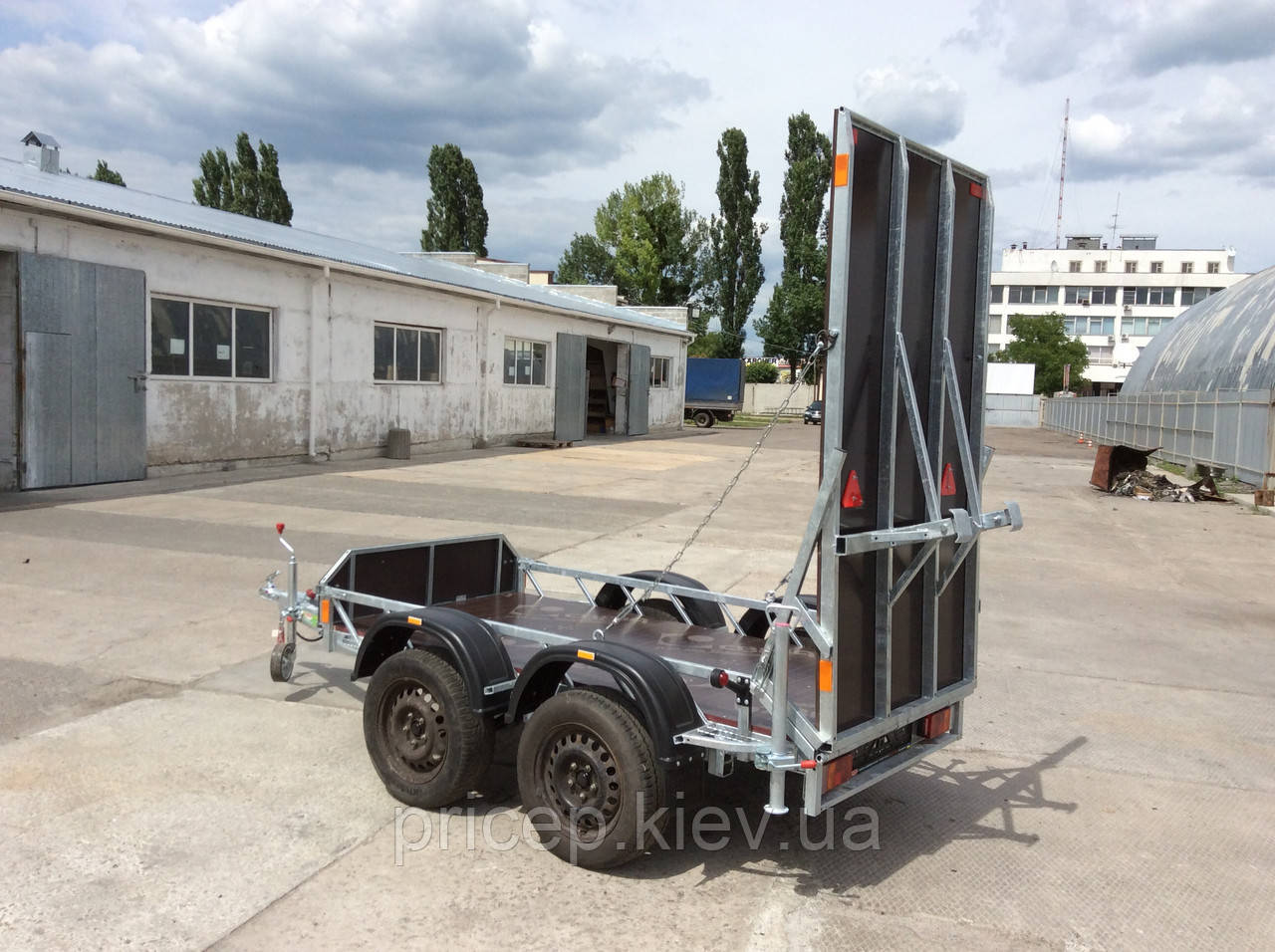 Причіп платформа евакуатор для фронтального навантаження. Без гальм., фото 1