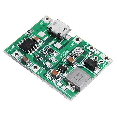 Підвищувальний DC-DC + заряджання LI-ION 3.7V