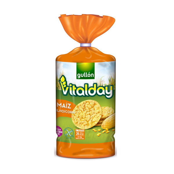 Хлебцы без глютена кукурузные Vitalday Gullon 130 г - фото 1 - id-p1274017438