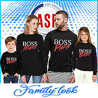 Кофты, свитшоты, толстовки, для всей семьи Boss Papa, Boss Mama, Boss Baby Family Look на заказ от 3 лет