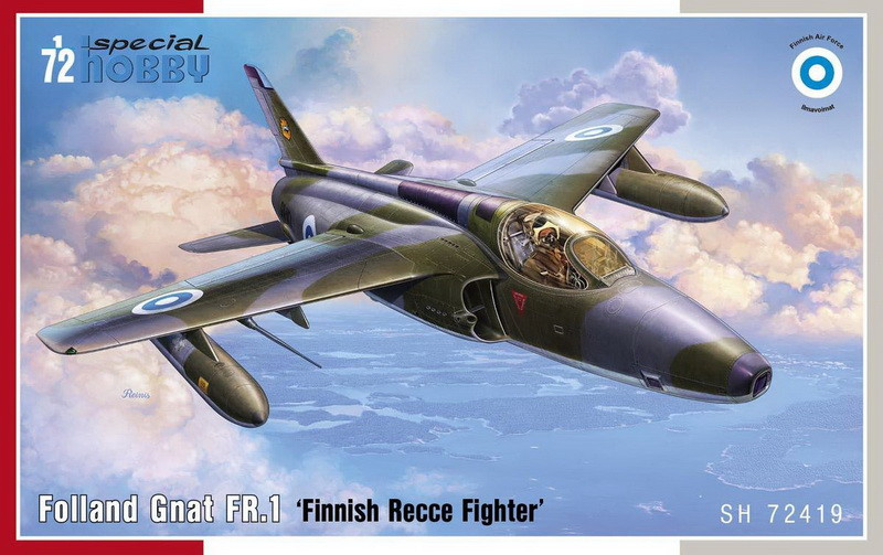 Пластикова модель 1/72 Special hobby 72419 Британський винищувач Folland Gnat FR.1 Finnish Recce Fighter