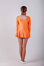 Купальник з спідницею довгий рукав,помаранчевий біфлекс, фото 6