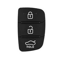Резиновые кнопки-накладки на ключ Hyundai Creta (Хюндай Крета) косой 3 кнопки HOLD