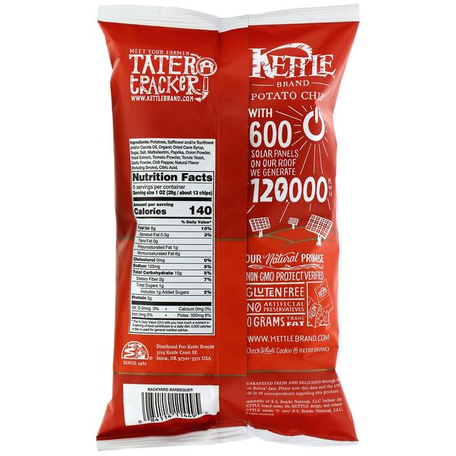 Kettle Foods, Картофельные чипсы, барбекю, 141 г купить недорого в украине