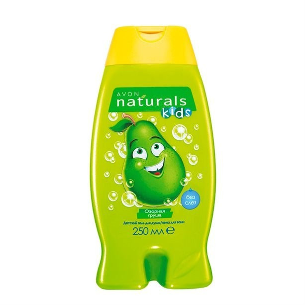 Дитячий гель для душу/ піна для ванн "Пустотлива груша", 250 мл AVON Naturals Kids