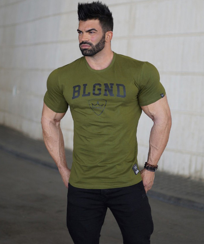 Чоловіча футболка бавовняна MCET оливкового кольору, фото 1