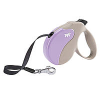 Поводок - рулетка для собак с лентой Ferplast Amigo Tape (Ферпласт Амиго Тейп) 16 х 3.8 х h 15 см - L, Фиолетовый