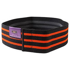 Стрічка еластична чорно-помаранчева VALEO 80x8 см