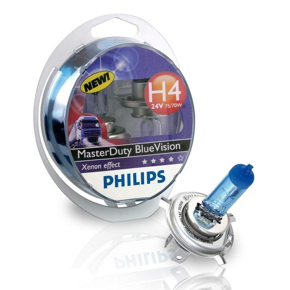 Лампа Н4 24V 75/70 (43) PHILIPS Blue Vision 4000K (2шт)