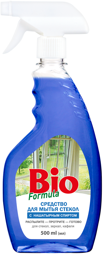 Засіб для миття скла з нашатирним спиртом 500 мл BIO FORMULA, фото 1