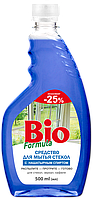 Засіб для миття скла з нашатирним спиртом 500 мл ЗАПАСКА BIO FORMULA