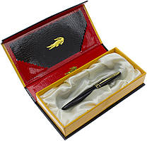 Ручка чорн. "Crocodile" №215F в подар. упаковці,чорн. корпус