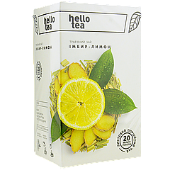 Чай пакетований Hello tea Ginger Lemon 20шт Імбир - Лимон