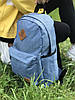 Яркий спортивный рюкзак в стиле Supreme синего цвета, фото 2