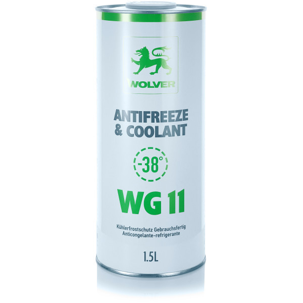 Антифриз концентрат WOLVER WG11 зелений 1.5л