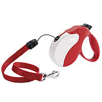 Поводок - рулетка для собак со шнуром Ferplast Amigo Cord (Ферпласт Амиго Корд) 15 x 3.6 x h 14 cм - M, Красный