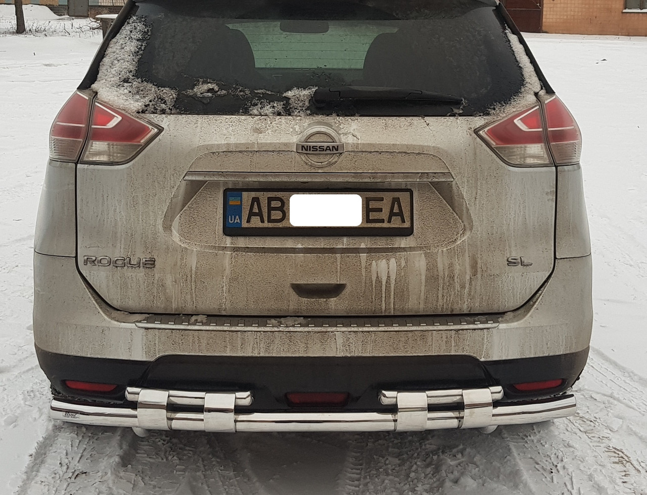 Захист заднього бампера на Nissan X-Trail T32 (з 2013--), фото 1