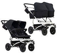 Детская коляска 2 в 1 для двойни Mountain buggy Duet Black