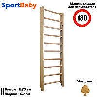 Дерев'яна шведська стінка для дітей спортивний дитячий куточок Sportbaby "Sport 0-220"